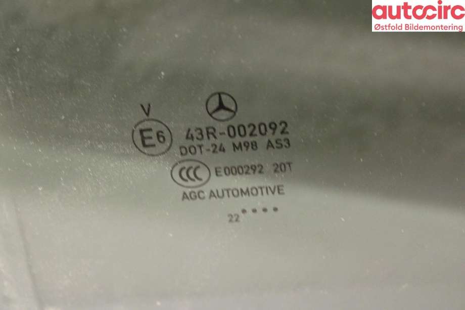 Siderute venstre bak til Mercedes EQB 2022-->>  (MERCEDES|A 243 735 03 00|)