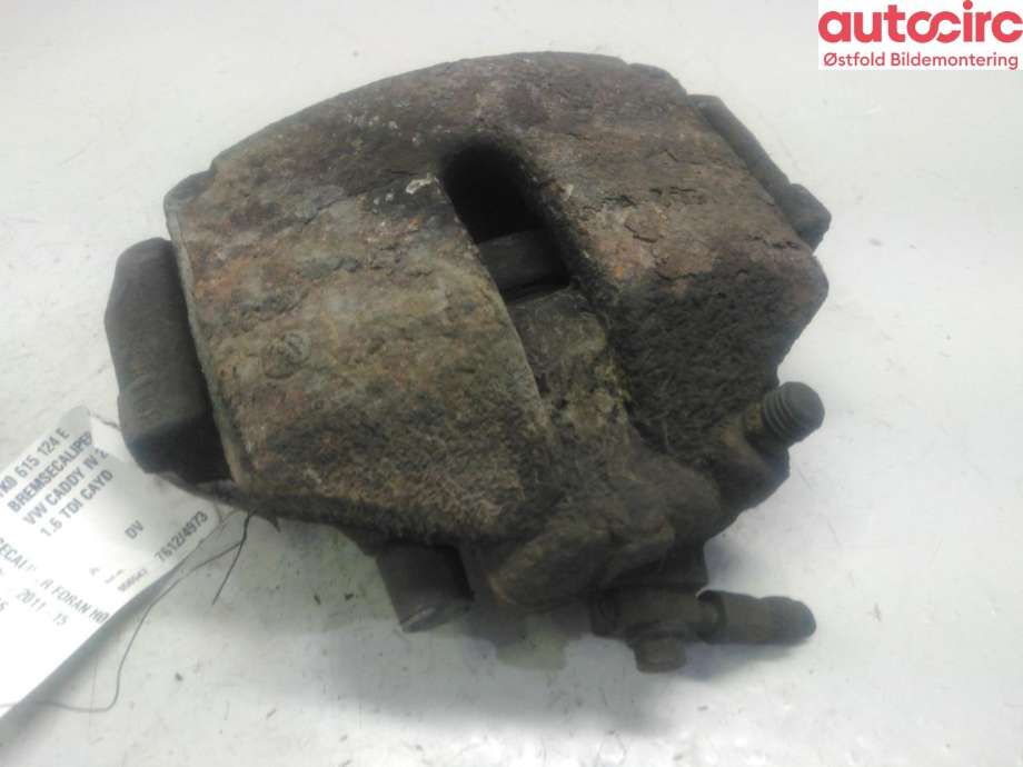 Bremsecaliper høyre foran til VW Caddy 2010-2015 (Type III, Fase 2)  (VOLKSWAGEN|1K0 615 124 E|)