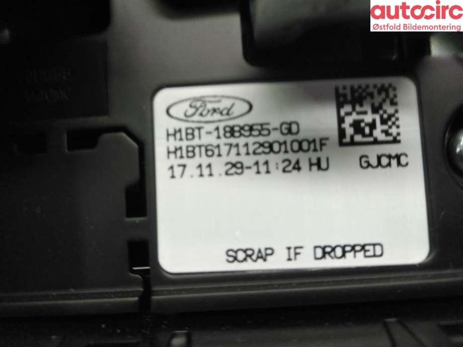 Instrument kjørecomputer til Ford Fiesta 2017-->> (Type VII)  (FORD|2307411||H1BT-188955-GD)