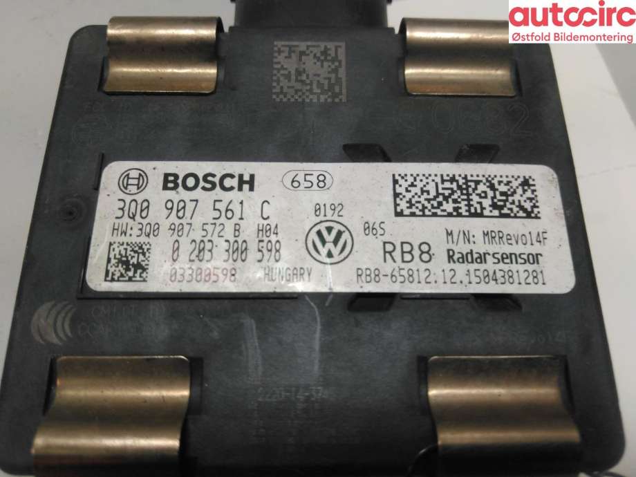 Sensor radar til VW Passat 2015-2019 (Fase 1) (B8) (B8) (VOLKSWAGEN|3Q0 907 561 C|)