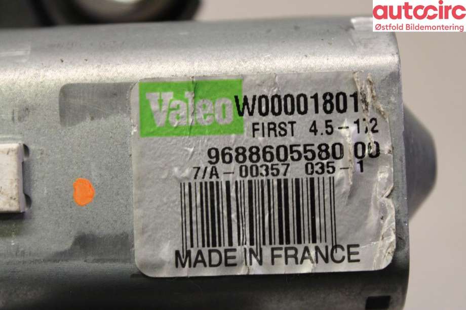 Viskermotor bakrute til Peugeot 508 2011-2014 (Type I, Fase 1)  (PEUGEOT|6405 RX|)
