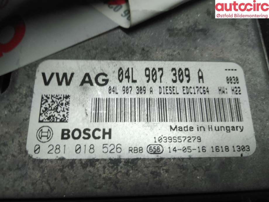 Styreenhet motor til VW Golf VII 2012-2017 (Fase 1)  (VOLKSWAGEN|04L 906 021 AE|)