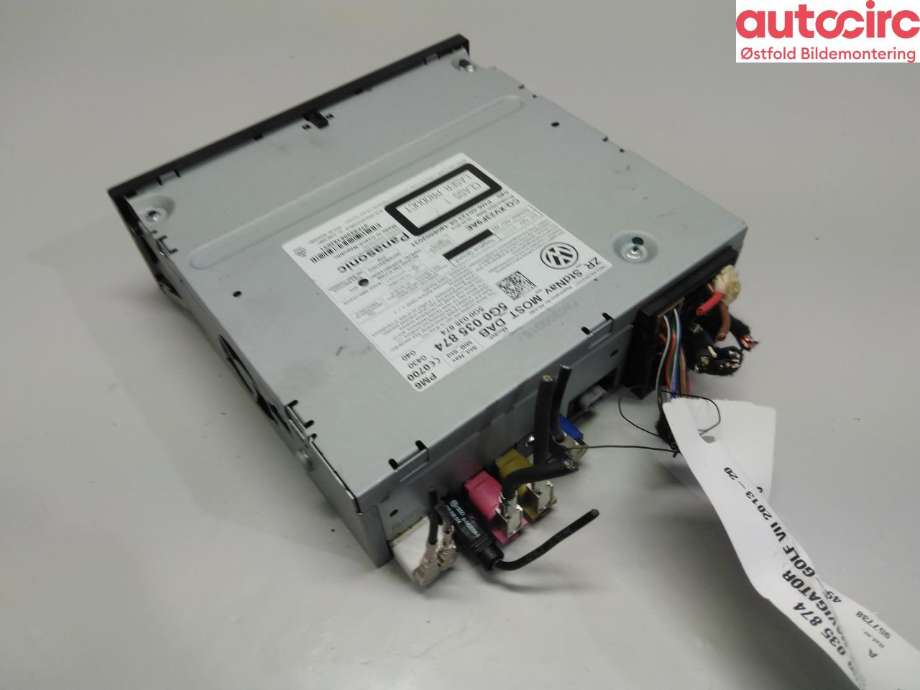 Bilstereo navigasjon til VW Golf VII 2012-2017 (Fase 1)  (VOLKSWAGEN|5G0 035 874|)