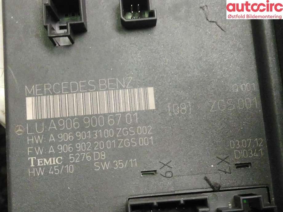 Styreenhet comfort (BCM) til VW Crafter 2011-2016 (Type I, Fase 2)  (VOLKSWAGEN|2E0 909 049 AN|)