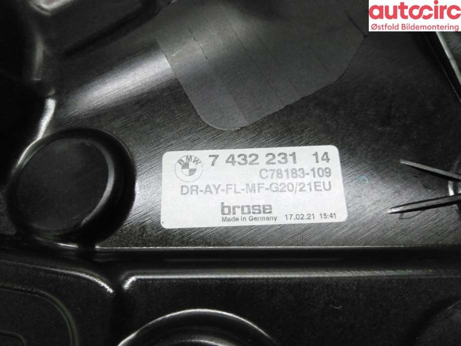 Ruteheis venstre foran til BMW 3-Serie 2018-->> (G20) (G20) (BMW|51 33 8 498 853|51 35 8 495 865|)
