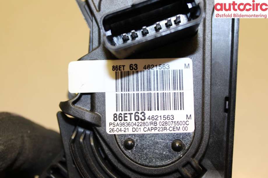 Pedal gass til Citroën Berlingo 2019-->> (Type III)  (CITROEN|98 360 422 80||9674827980)