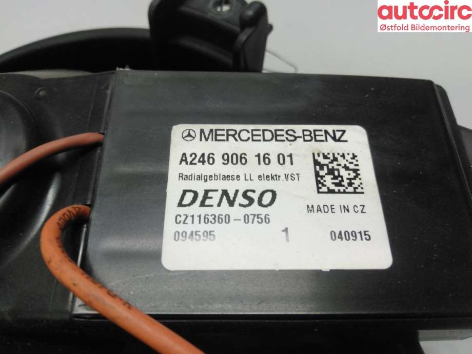 Varmeapparat motor til Mercedes B-Klasse 2011-2018 (W246) (W246) (MERCEDES|A 246 906 16 01|)