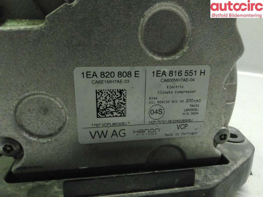 Aircondition kompressor til VW ID.5 2022-->>  (VOLKSWAGEN|1EA 820 808 E|)