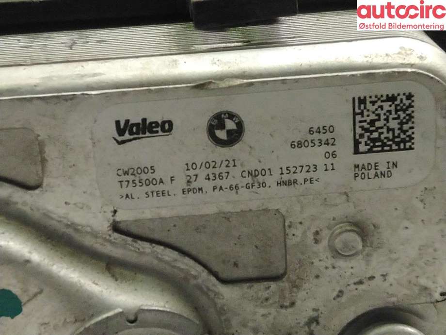 Varmeapparat diverse til BMW 3-Serie 2018-->> (G20) (G20) (BMW|64 53 6 805 342|)