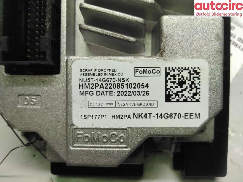Styreenhet diverse til Ford E-Transit 2022-->> (FORD|2645318||NU5T14G670EEM)
