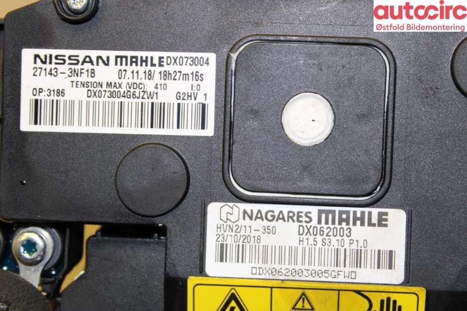 Varmeapparat register til Nissan Leaf 2018-->> (Type II)  (NISSAN||271433NF1B)