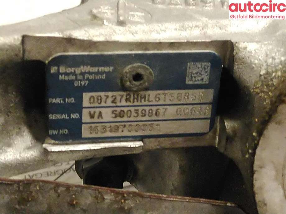 Turbo til Renault Clio 2019-->> (Type V) (RENAULT|144108375R|)