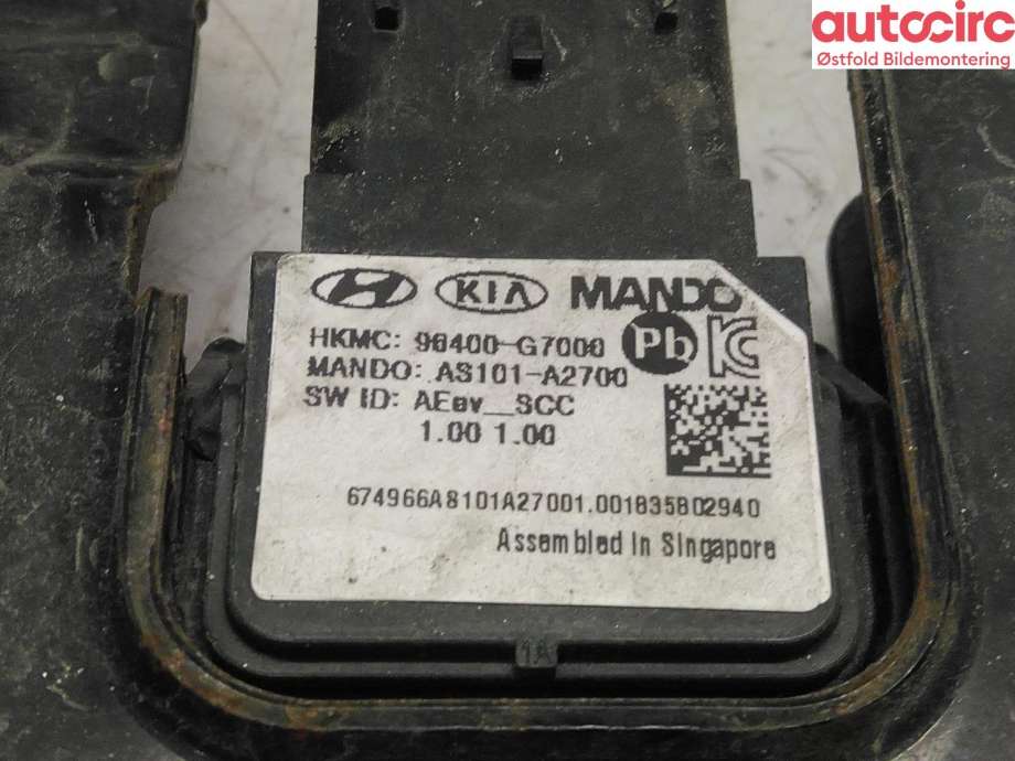 Sensor radar til Hyundai Ioniq Electric 2019-->> (Fase 2)  (HYUNDAI|96400G7000|)