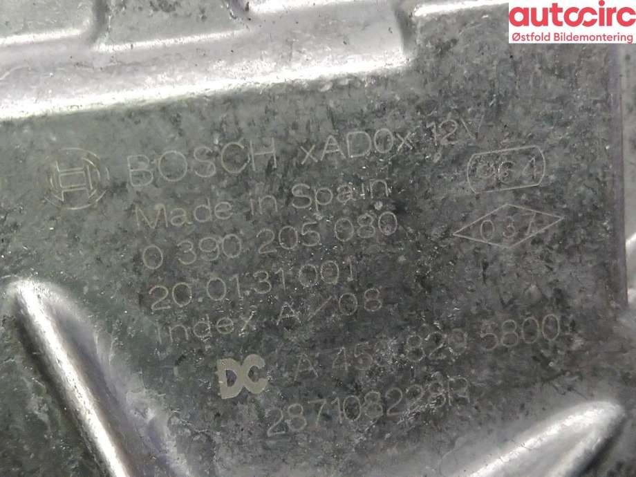 Viskermotor bakrute til Renault Clio 2019-->> (Type V)  (RENAULT|287108228R|)