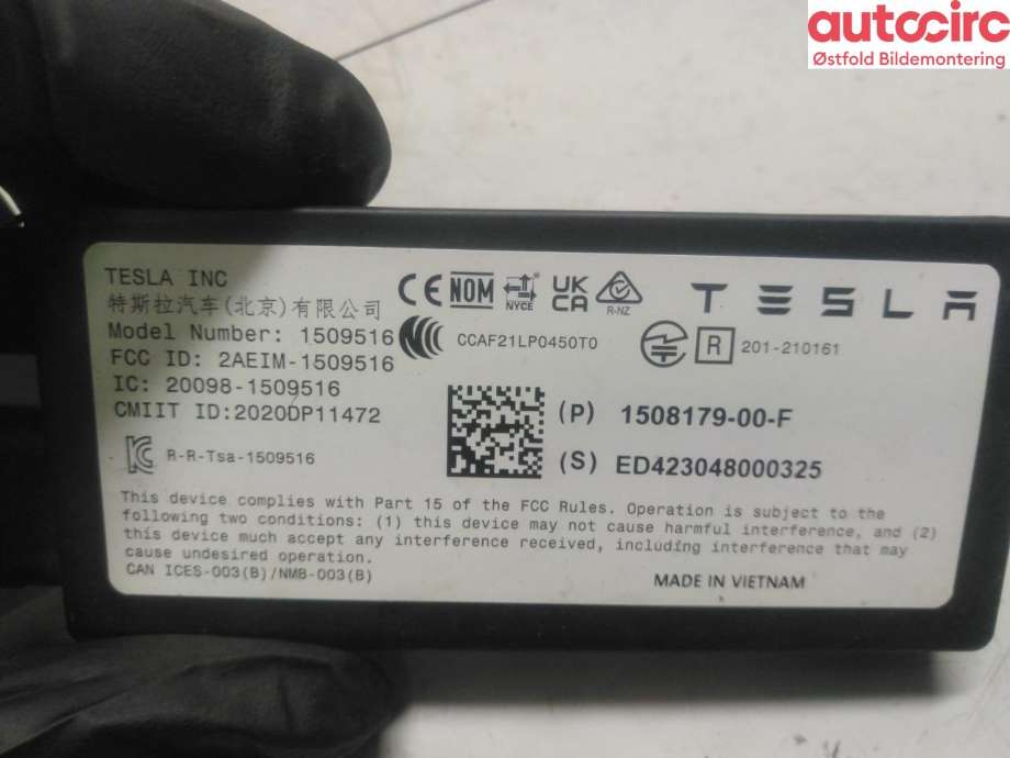 Styreenhet diverse til Tesla Model Y 2021-2024 (Type I)  (TESLA|1508179-00-F|)