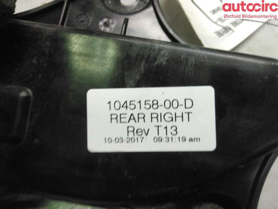 Dørhåndtak utv høyre bak til Tesla Model X 2016-->> (TESLA|1045158-00-D|)