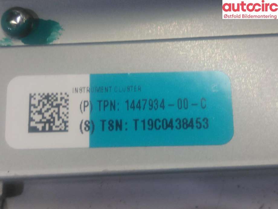 Instrumentpanel til Tesla Model X 2016-->>  (TESLA|)