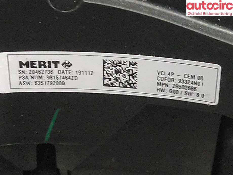 Ratt til Citroën C4, Spacetourer 2019-->>  (CITROEN|)