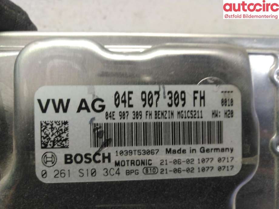 Styreenhet motor til Audi A3 2020-->> (Type IV) (AUDI|04E 906 014 AD|)