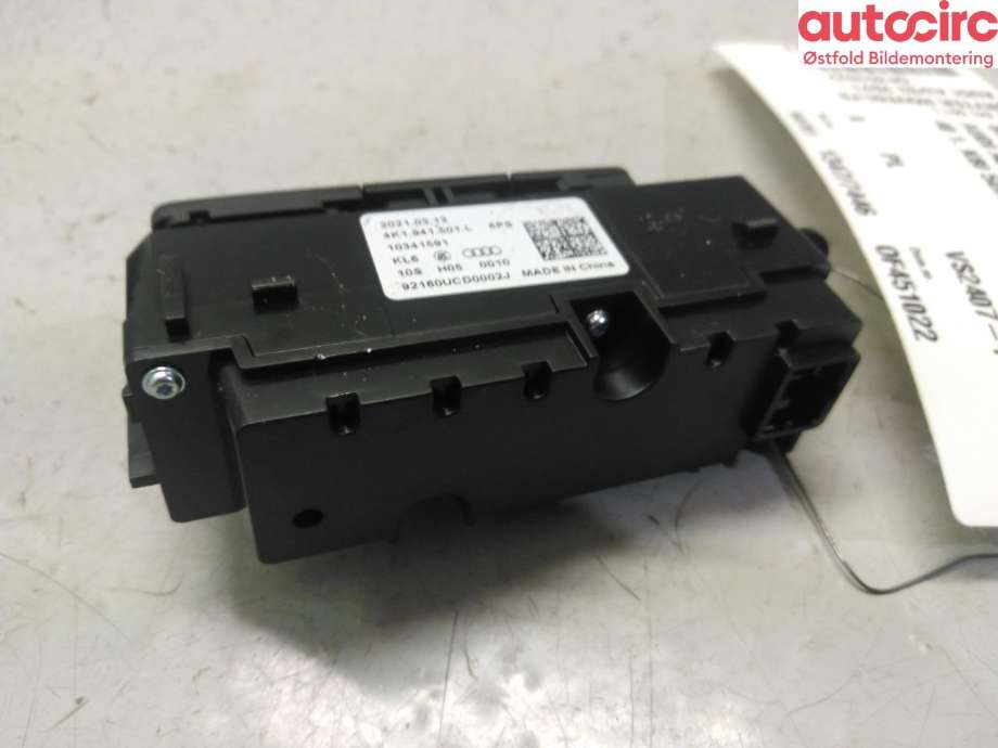 Bryter lys til Audi A3 2020-->> (Type IV)  (AUDI|4K1 941 501 L|)