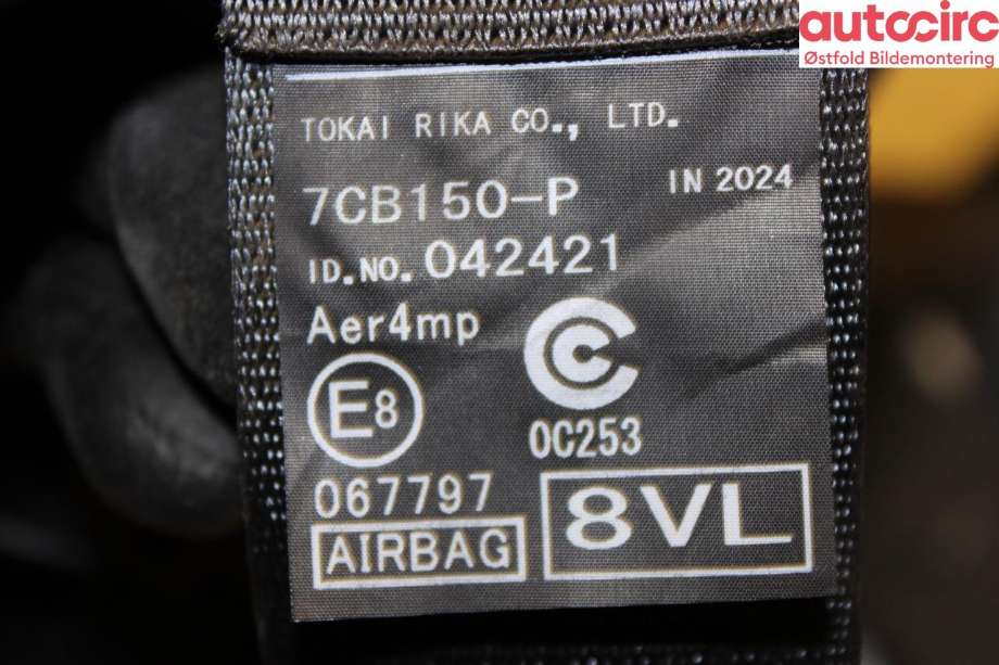 Airbag beltestrammer til Toyota bZ4X 2022-->> (TOYOTA|7322042381C0|)