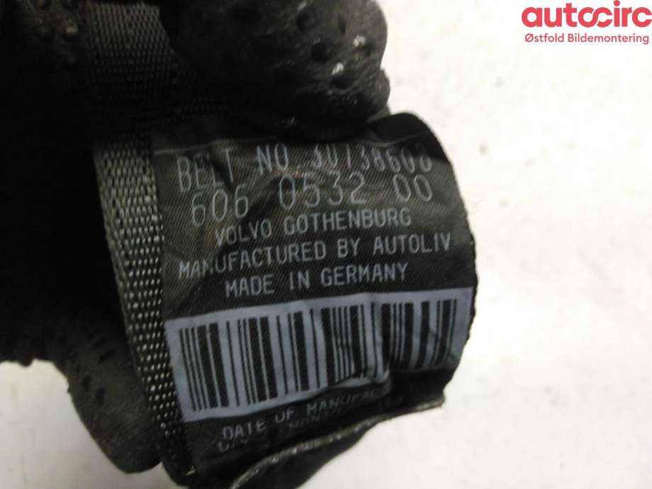 Sikkerhetsbelte bak høyre til Volvo XC90 2002-2006 (Type I, Fase 1) (VOLVO|)