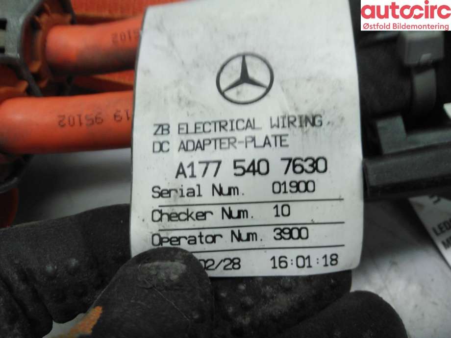 Kabel høy volt (HV) hybrid til Mercedes A-Klasse 2018-->> (W177) (W177) (MERCEDES|A 177 540 76 30|)