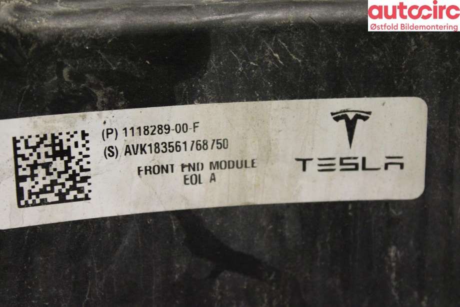 Frontplate til Tesla Model 3 2018-2023 (Fase 1)  (TESLA|1110240-00-B|)