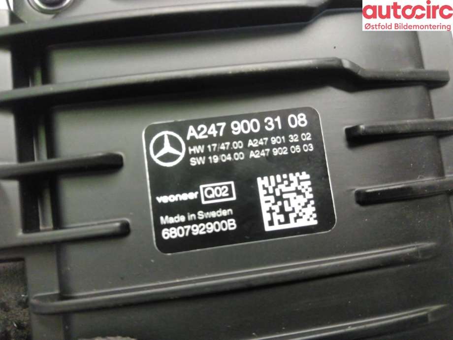 Kamera til Mercedes A-Klasse 2018-->> (W177) (W177) (MERCEDES|A 247 900 31 08|)