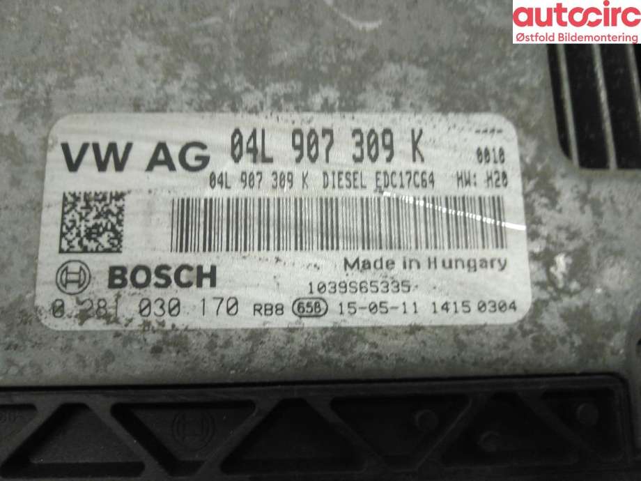 Styreenhet motor til VW Caddy 2015-2020 (Type III, Fase 3)  (VOLKSWAGEN|04L 906 016 CC|)