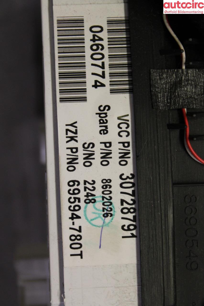 Instrumentpanel til Volvo V70 2005-2007 (Type II, Fase 2)  (VOLVO|36050543||30728791)