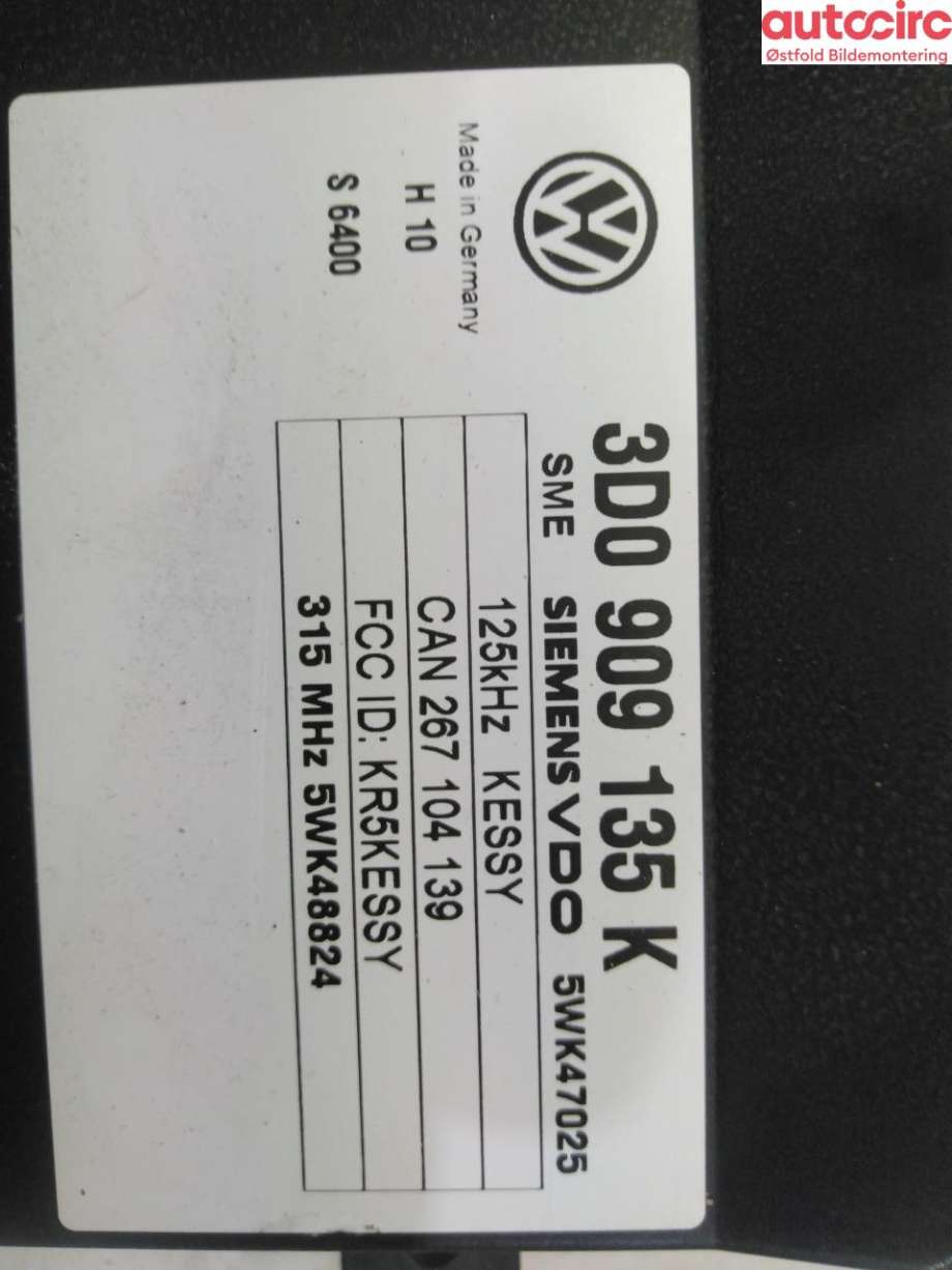 Styreenhet diverse til Porsche Cayenne 2002-2006 (Fase 1) (9PA) (9PA) (PORSCHE|955 618 036 00||3D0909135K)