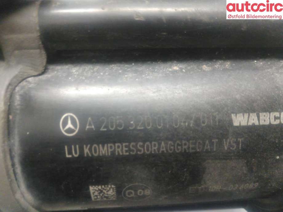 Kompressor nivå/luft til Mercedes C-Klasse 2014-2018 (Fase 1) (W205) (W205) (MERCEDES|A 099 320 00 04|)