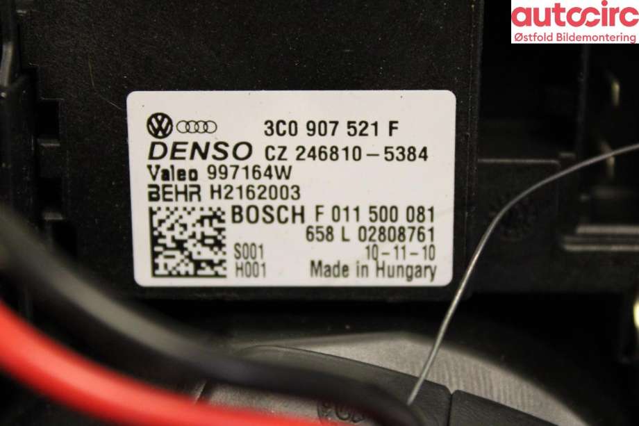 Varmeapparat motor til VW Touran 2010-2015 (Type I, Fase 3)  (VOLKSWAGEN|1K1 820 015 L|)