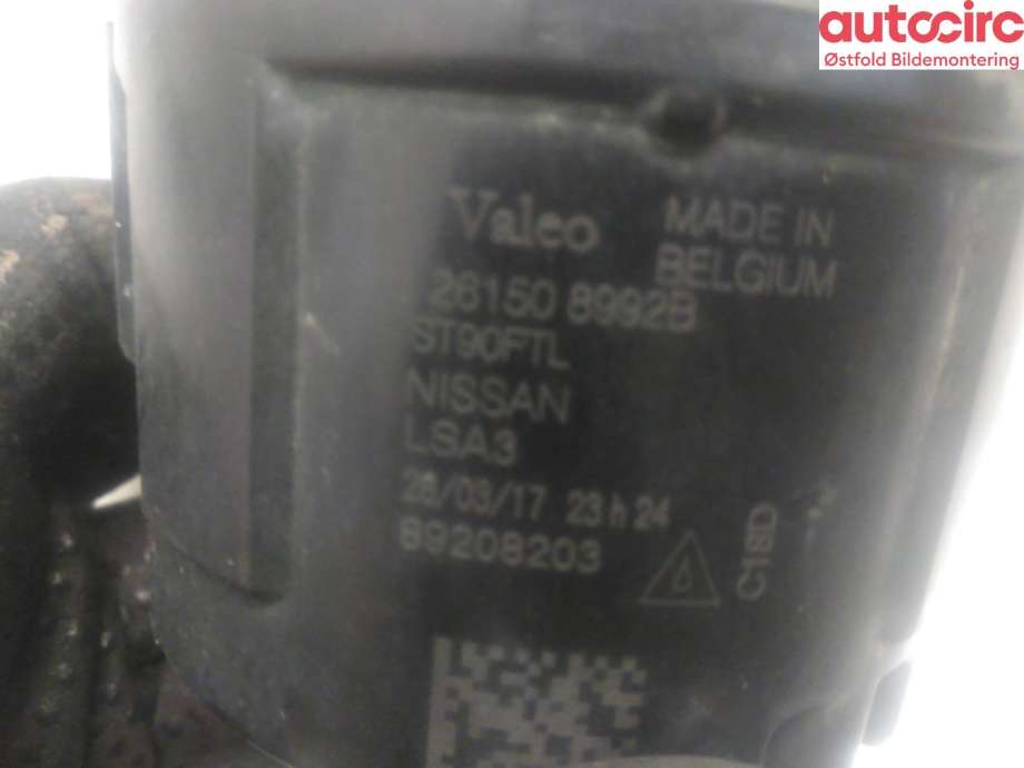 Tåkelykt venstre foran til Nissan Qashqai 2014-2021 (Type II)  (NISSAN|261508992B|)