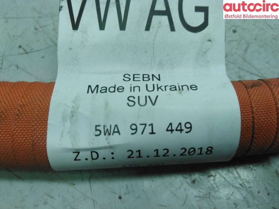 Kabel høy volt (HV) hybrid til Audi A3 2020-->> (Type IV)  (AUDI|5WA 971 449|)