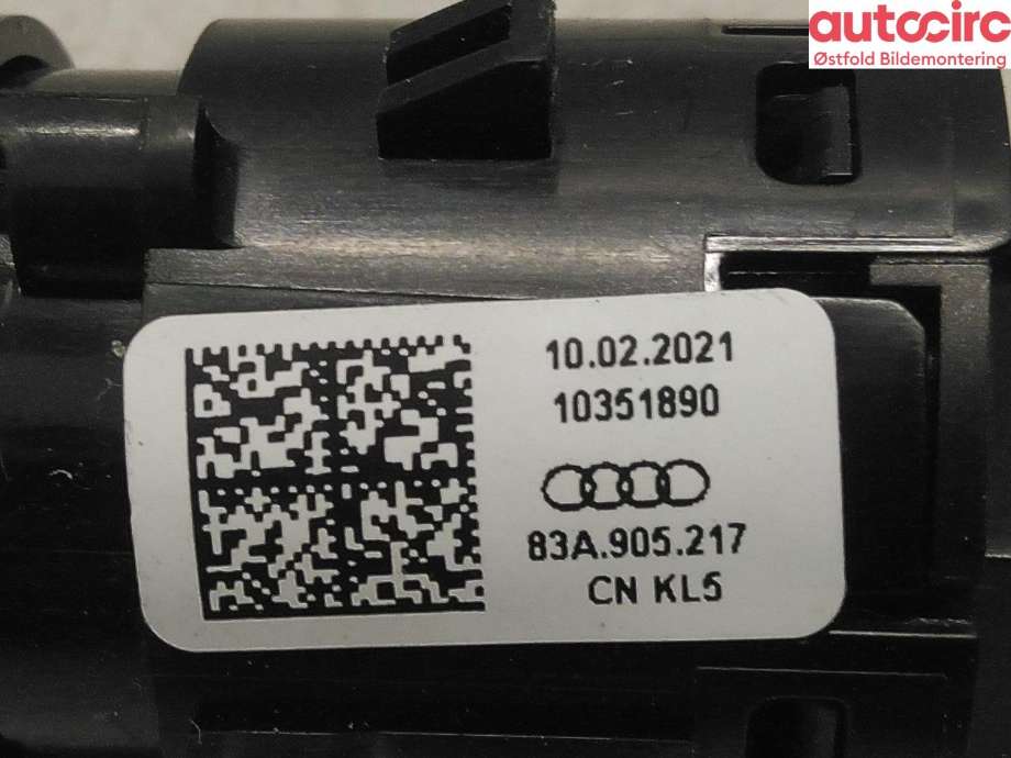 Bryter diverse til Audi A3 2020-->> (Type IV)  (AUDI|83A 905 217|)