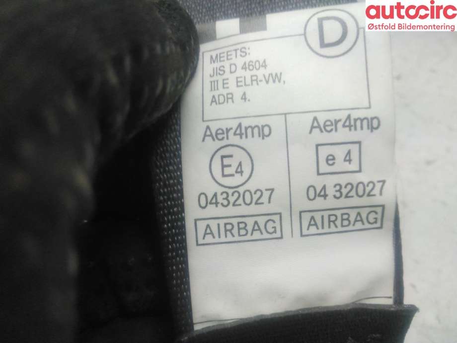 Airbag beltestrammer til Toyota Land Cruiser 120 2002-2009  (TOYOTA|7321060540B0|)
