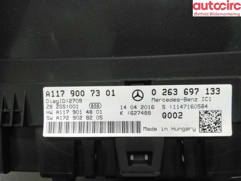 Instrument kjørecomputer til Mercedes CLA 2013-2019 (C117) (C117) (MERCEDES|)