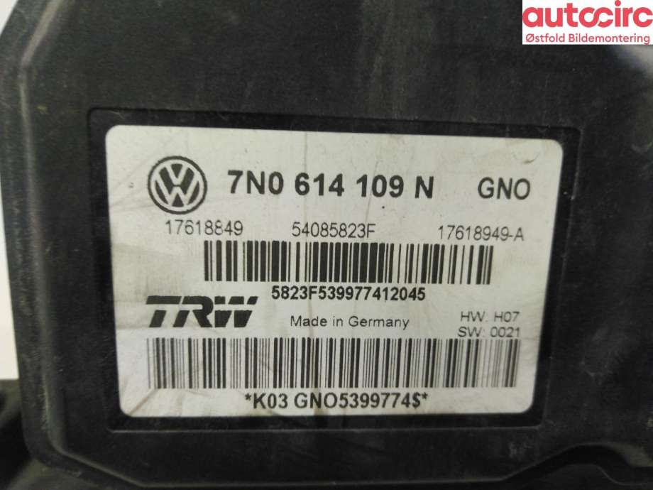 ABS sentral til VW Sharan 2010-->> (Type II)  (VOLKSWAGEN|7N0 614 109 N|)