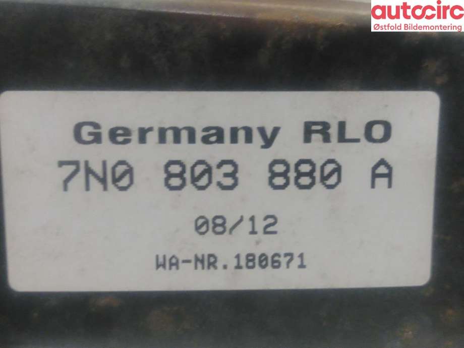 Hengerfeste til VW Sharan 2010-->> (Type II)  (VOLKSWAGEN|7N0 803 880 A|7N0 803 880 B|)