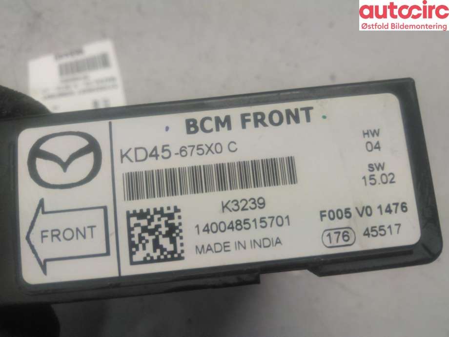 Styreenhet comfort (BCM) til Mazda CX-5 2012-2017 (Type I)  (MAZDA|KD45675X0C|)