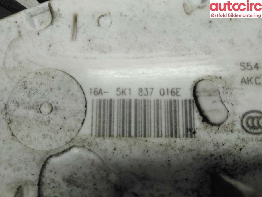 Låsekasse høyre foran til VW Caddy 2015-2020 (Type III, Fase 3)  (VOLKSWAGEN|5K1 837 016 J|)