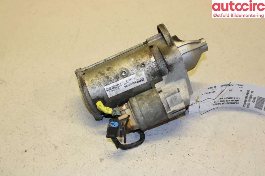 Starter diesel til Volvo V70 2007-2013 (Type III, Fase 1)  (VOLVO|36001519|)