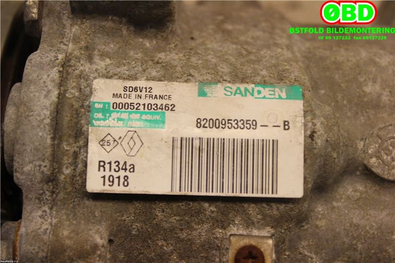 Aircondition kompressor til Mercedes Citan 2012-2021 (W415) (W415) (MERCEDES|A 415 830 01 00|A 415 830 44 00|8200953359)