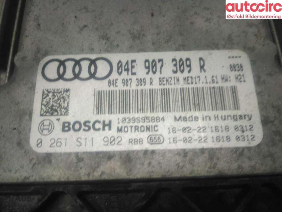 Styreenhet motor til Audi A4 2015-2019 (Type V, Fase 1) (B9) (B9) (AUDI|04E 906 022|)
