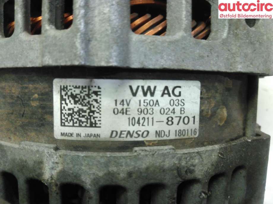 Dynamo til Audi A4 2015-2019 (Type V, Fase 1) (B9) (B9) (AUDI|04E 903 024 B|)