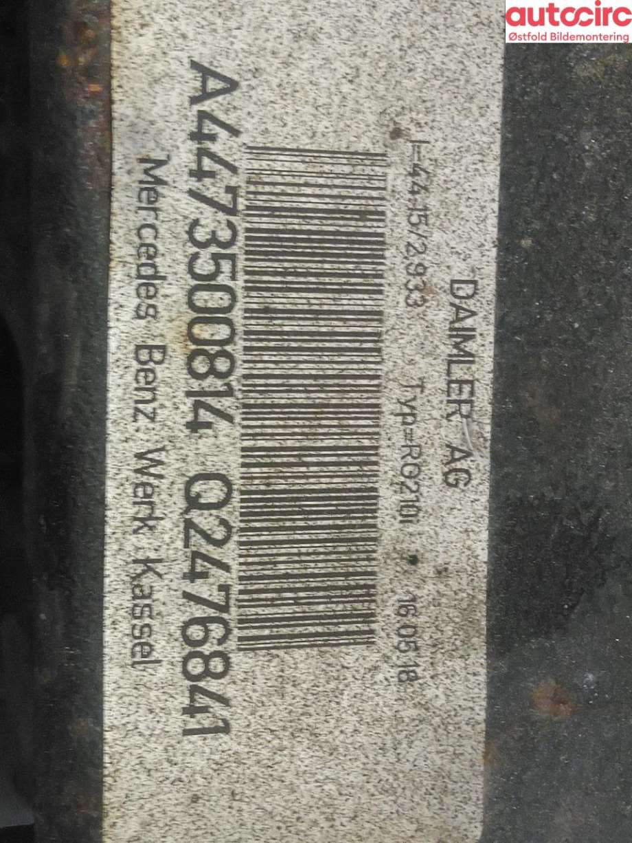 Kardang klokke bak til Mercedes Vito 2014-->> (W447) (W447) (MERCEDES|A 447 350 08 14|)
