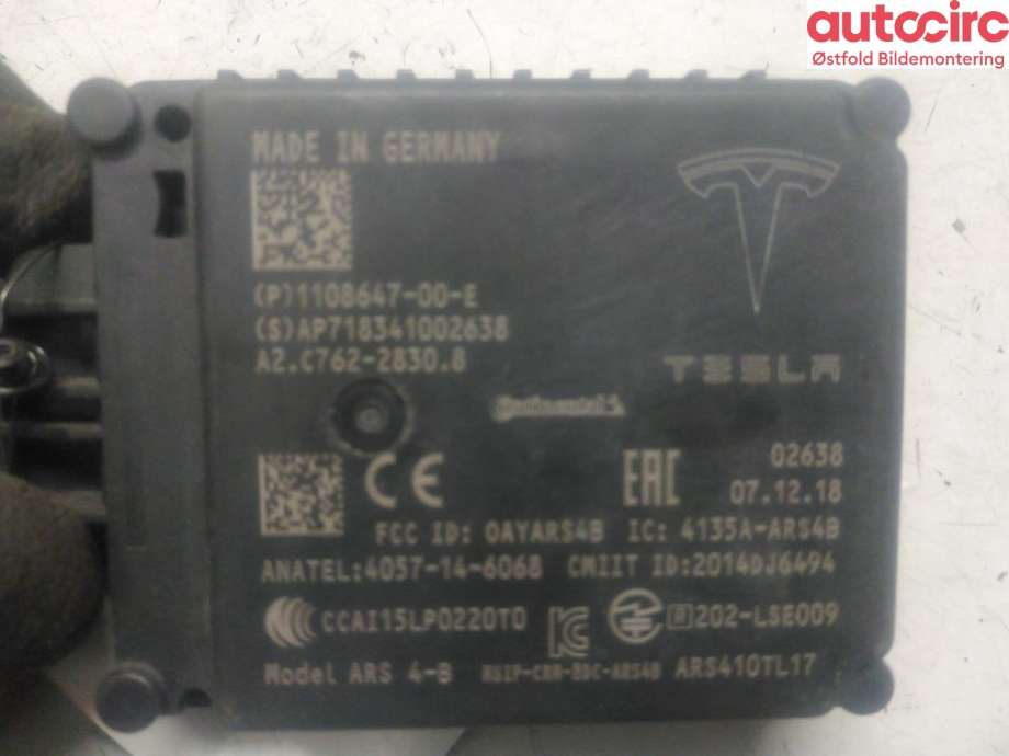 Sensor radar til Tesla Model 3 2018-2023 (Fase 1) (TESLA|)