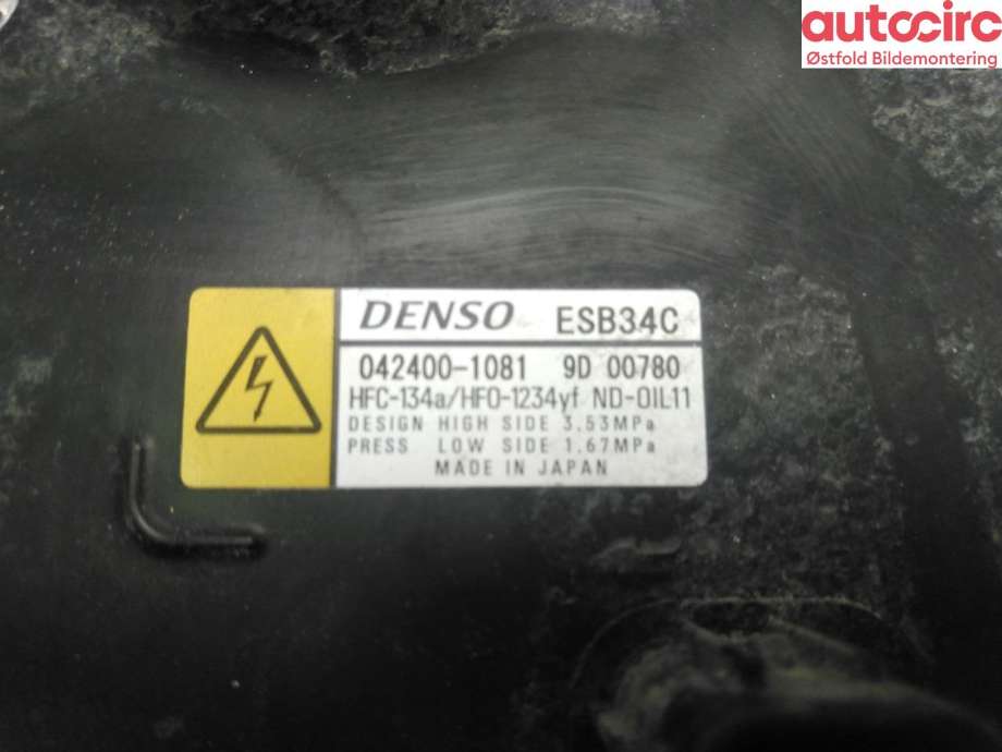 Aircondition kompressor til Toyota RAV4 2019-->> (Type V)  (TOYOTA|8837042040|)